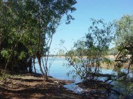 The Mitchell River frontage. 