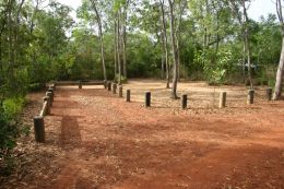 Image of the tent camp site at Eliot Falls camping area.