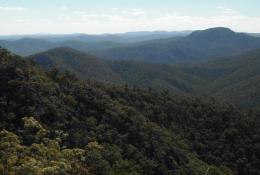 Landscape view from the Ridge track, a high-clearance 4WD track that is accessible in dry conditions only. 