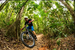 Mountain biking has been a popular activity in this park since prior to its gazettal