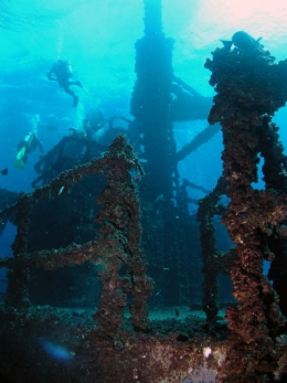 The wreck has been kept in virtually original condition to make it visually appealing and interesting for divers to explore. 