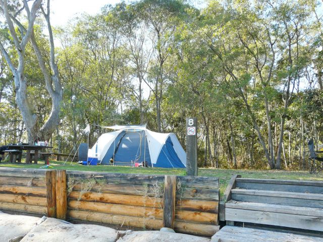 Camp site eight could be yours at Mission Point camping area.