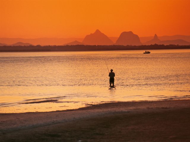 Pitch your tent and spend the day fishing in the Pumicestone Passage.