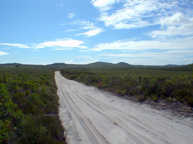 Five Hills lookout track is accessed from Bulwer–North Point Road.