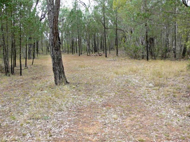 Nundubbermere Falls camping area is a small, semi-shaded, grassy area.