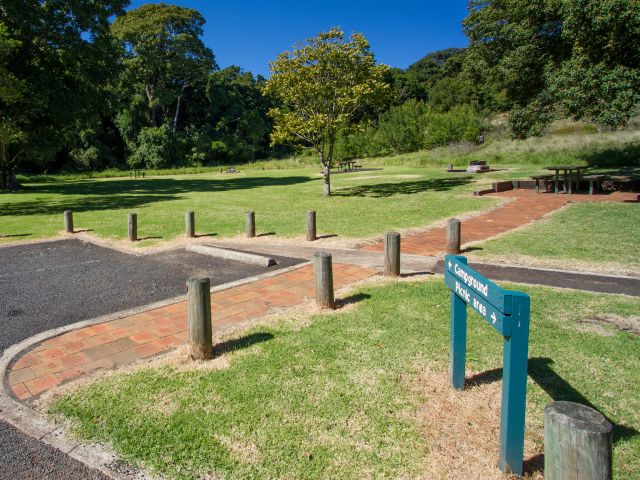 Pitch your tent in the quiet, grassy area of Westcott camping area.