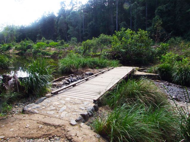 Bridge crossing on the Little Yabba circuit.