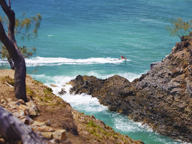 You'll get great views down on Hell's Gates from the Coastal Walk.