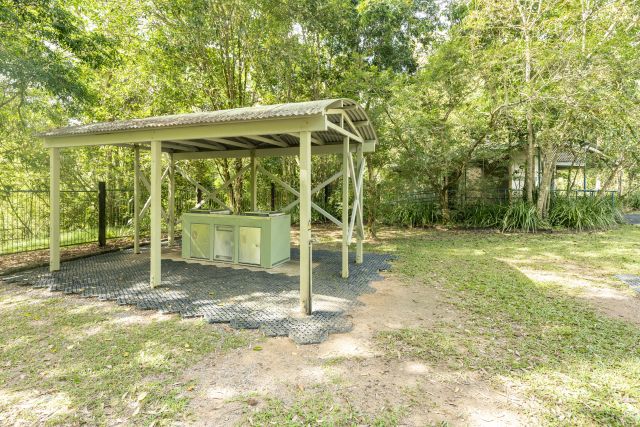 Sheltered bbq
