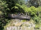 Photo of view of the eastern lookout on Purling Brook circuit with new lookout design superimposed over existing lookout