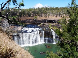 Image of Big Millstream Falls where three separate lava flows are visible