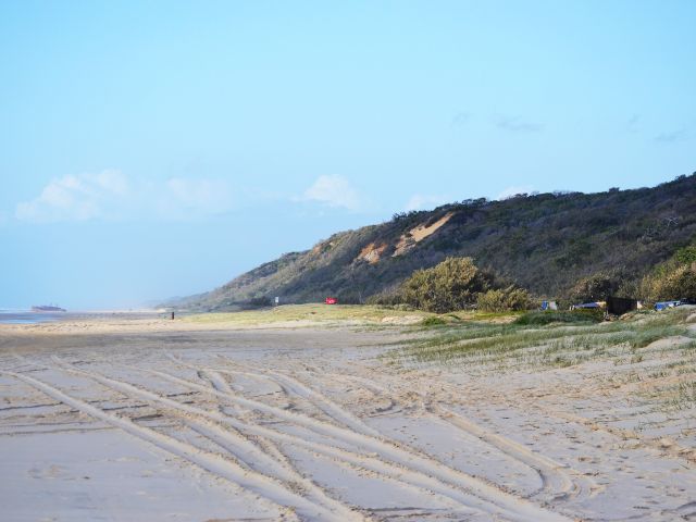Wide open camping on a wide open beach!