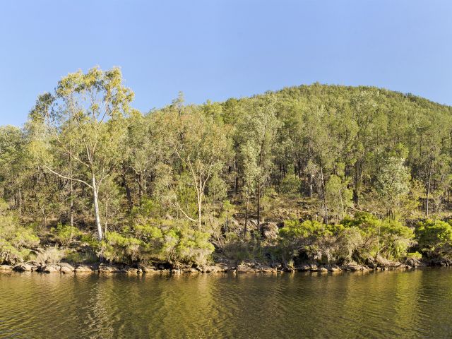 Enjoy creek scenery set against a backdrop of imposing mountain ranges at The Broadwater.