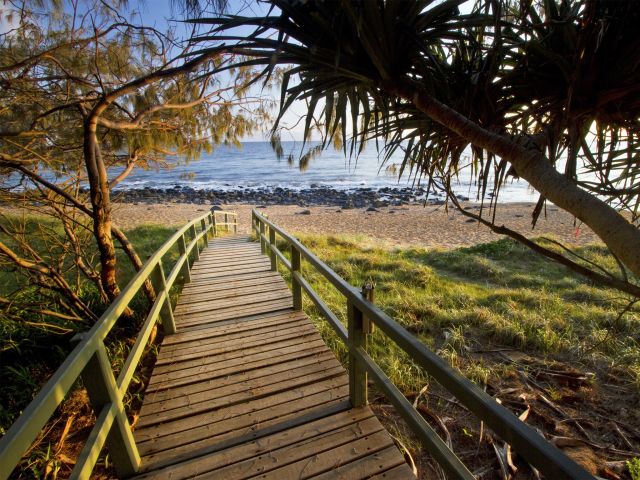 Wander along the scenic round trip from the Turtle Centre.
