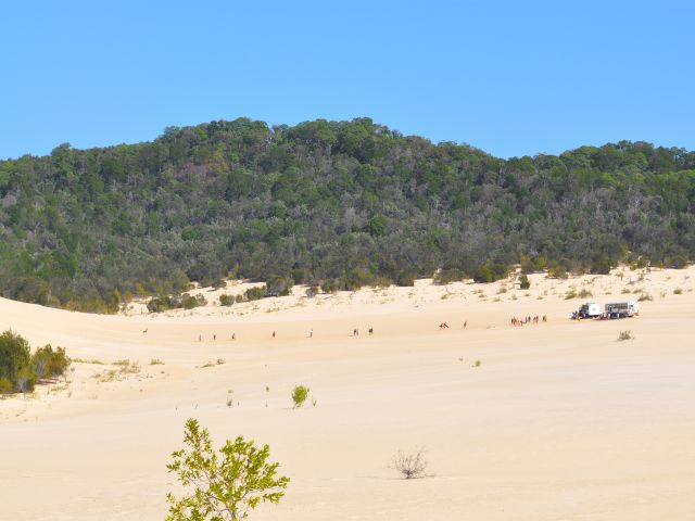 Sand tobogganing tour at The Desert.
