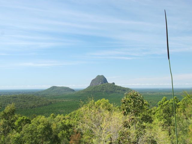 Enjoy stunning landscape views featuring many of the Glass House Mountain peaks.