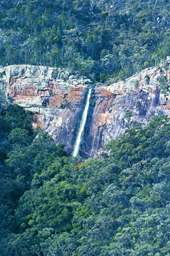 Water plummets over Red Rock Falls after good rains. 