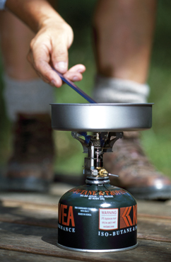 Image of a portable fuel stove which are light and easy to carry.