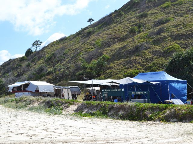 Wyuna Beach is beautiful on a bright winter's day.