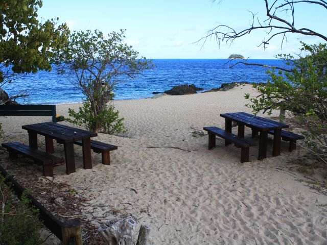 Enjoy a picnic and a swim off the beach at Black Island day-use area.