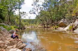 Bottlebrush Pool is the ideal place to relax or swim. 