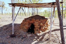 Charcoal burners used tea tree and ironbark fuel to produce charcoal for mine forges. 
