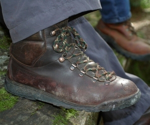 Image of footwear - wear sensible footwear as tracks can become wet and slippery.