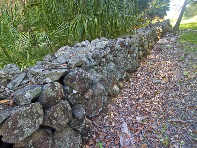 The South Sea Islanders' rock wall is a physical reminder of the past.