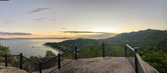 Hawkings Point is an ideal place to watch the sunrise and sunset.