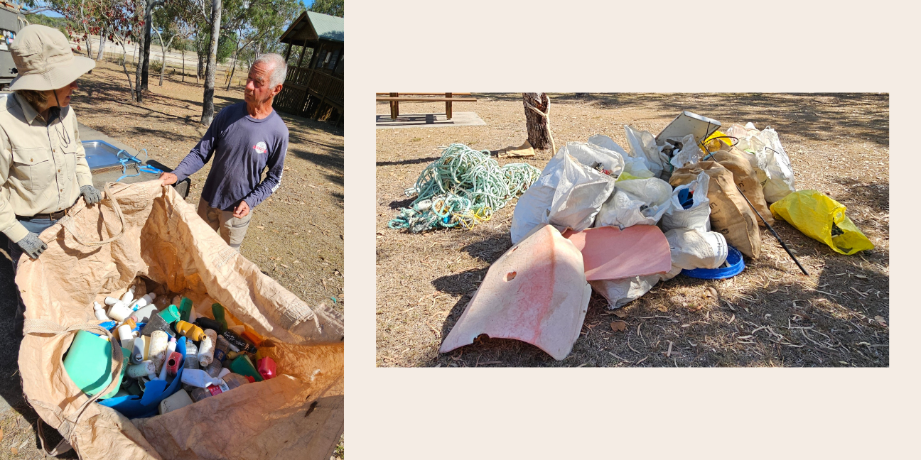 Rubbish collected during the clean-up.