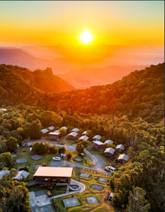 Sunset over O'Reillys campground