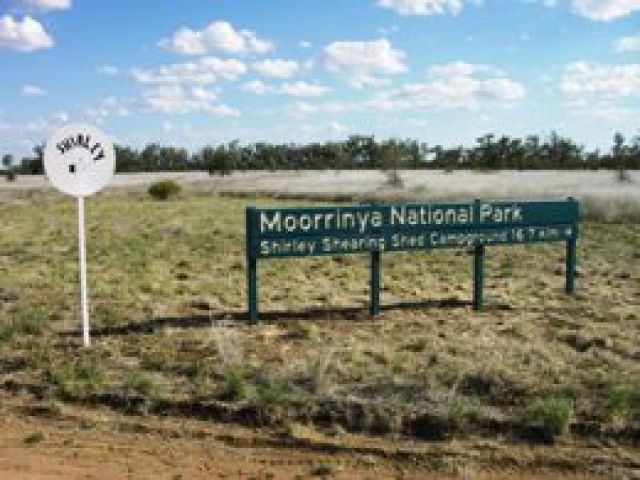 Moorrinya National park entrance. 