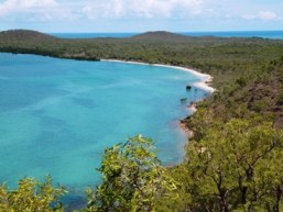 Beach access on Possession Island. 