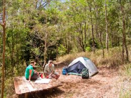 Wongai walkers' camp. 