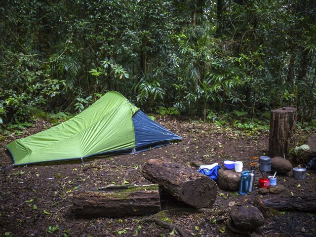 Pitch your tent near the Queensland-New South Wales border.