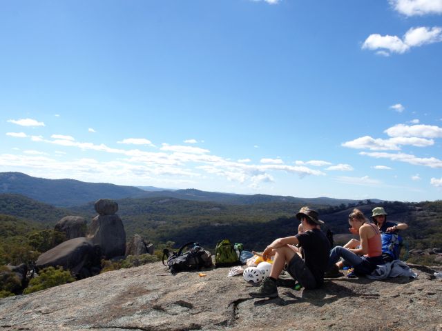 The Sphinx and Turtle Rock track offers amazing vistas across southern Girraween.