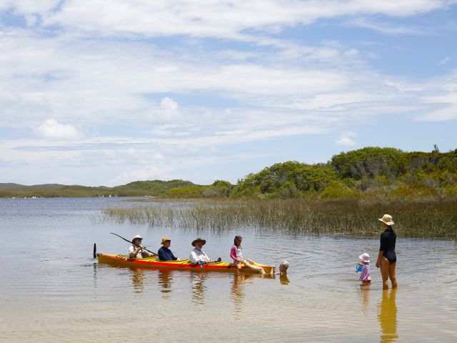 Enjoy an easy kayak on Blue Lagoon.
