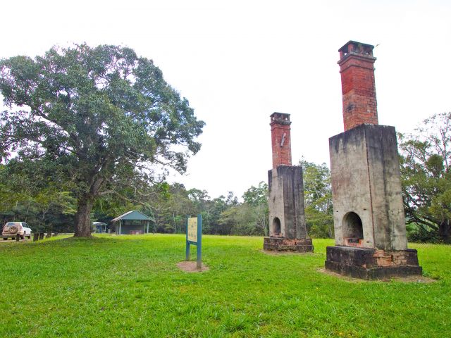 The Chimneys day-use area is a large, open area set beside the remnants of an historic soldier-settler house.
