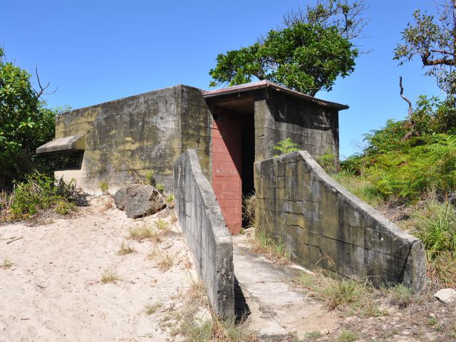 The ruins at Rous Battery were part of Queensland's coastal defence system during WWII.