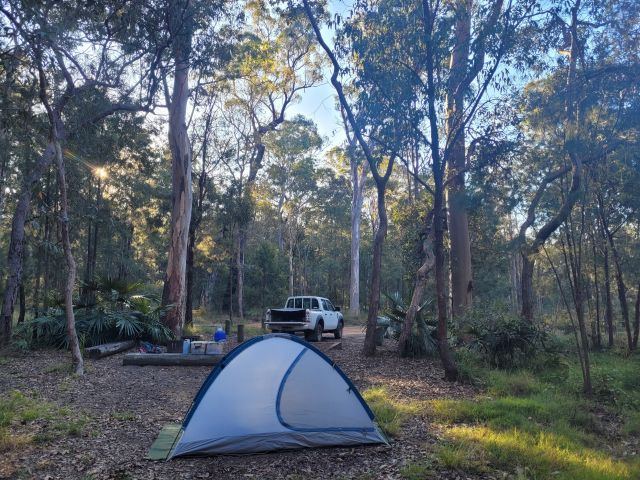 Tent site, Munall camping area