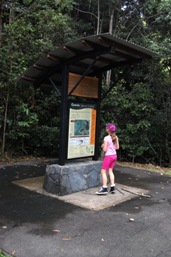 Orientation information is provided at the trailhead. 