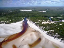 Aerial photo of the coastline of Apudthama National Park (CYPAL).