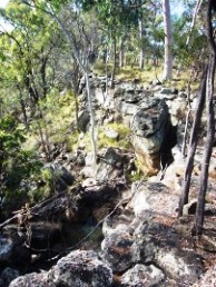 Sandstone escarpment on the edge of the Juntala Plateau.