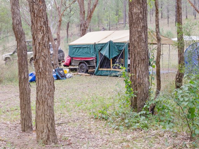 Pitch your tent, camper trailer or caravan at The Broadwater camping area and don't forget your kayak!