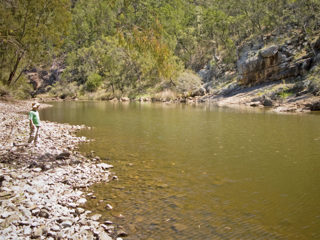 The river at The Broadwater is wide and has a gently-sloping bank making it ideal for canoeing and swimming.