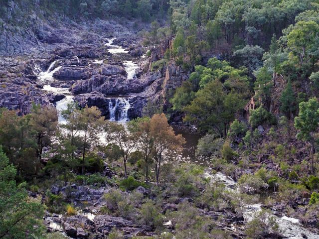 The stunning Nundubbermere Falls isn't far from Nundubbermere Falls camping area.