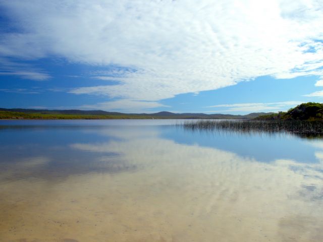 Reflections in Blue Lagoon.