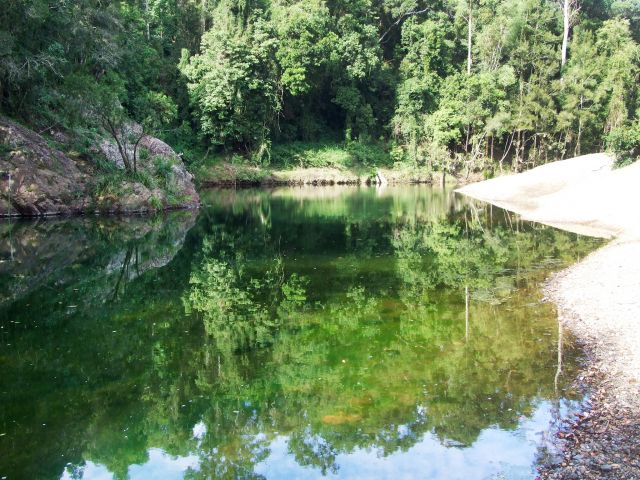 Cool off around the waterhole when you camp at Cedar Grove camping area.
