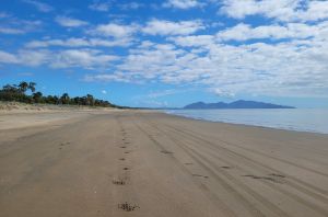 The beach access to Salmon Creek camping area is accessible at low tide by 4WD only and subject to seasonal closures. 
