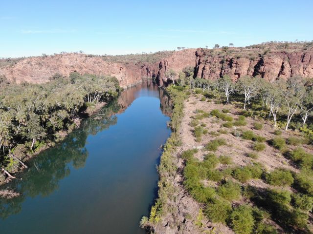 Photo of Middle Gorge post flooding June 2025